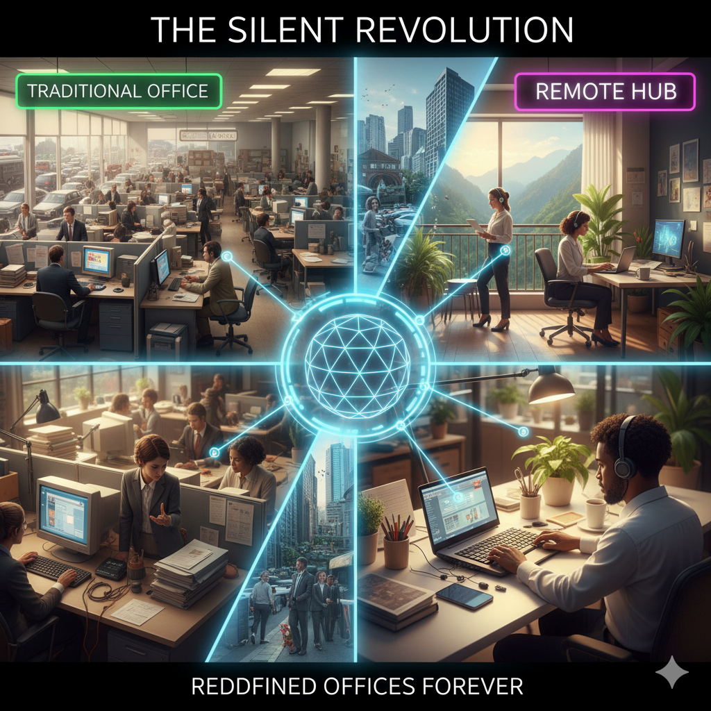 “The Silent Revolution of Remote Work: How We Redefined Offices Forever”